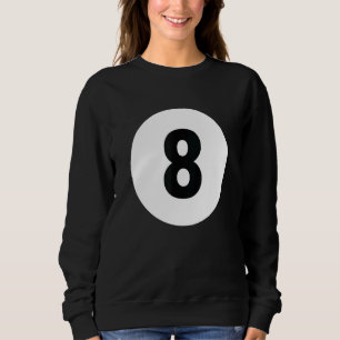 Billardkugel 8 Billard Farbmatching Halloween-Kost Sweatshirt