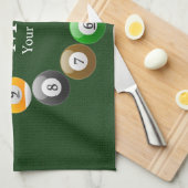 Billardkugel-glänzender bunter Poolsnooker-Sport Handtuch (Viertel Falte)