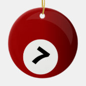 Billardkugel Keramikornament (Vorne)