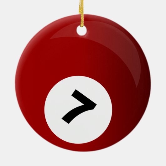 Billardkugel Keramikornament (Hinten)