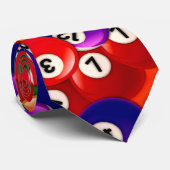 Billardkugel-Muster Krawatte (Gerollt)