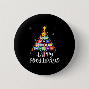 Billardkugel-Weihnachtsbaum Ol Billard Weihnachten Button