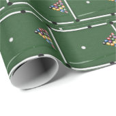 Billardkugeln auf Billardtisch Geschenkpapier (Rolleneckpunkt)