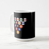 Billardkugeln / Billard: Kaffeetassen (Vorderseite Links)