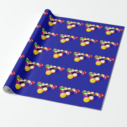 Billardkugeln Geschenkpapier (Ungerollt)