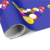 Billardkugeln Geschenkpapier (Rolleneckpunkt)