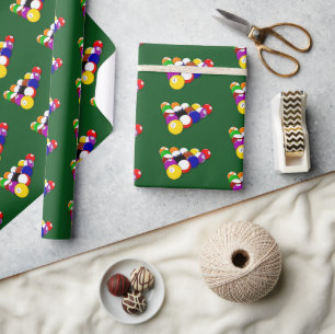 Billardkugeln Geschenkpapier