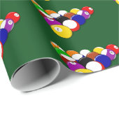 Billardkugeln Geschenkpapier (Rolleneckpunkt)