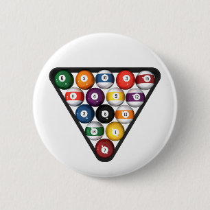 Billardkugeln im Dreieck: Button