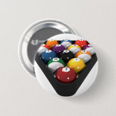 Billardkugeln im Dreieck: Button (Vorne & Hinten)