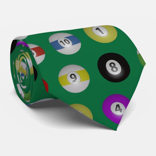 Billardkugeln Krawatte (Gerollt)