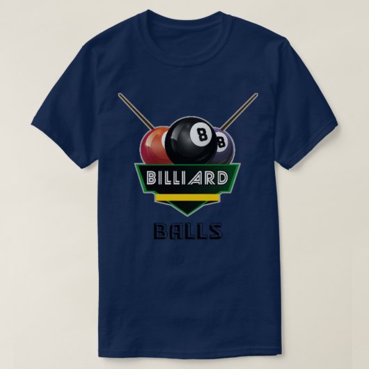 Billardkugeln T-Shirt (Design vorne)