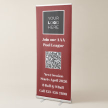 Billardliga Werbe- Roll-Up-Banner