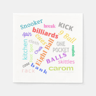 Billardpapierserviette Serviette