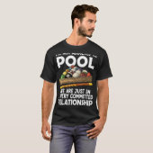 Billardplayer für Coole Männer T-Shirt (Vorne ganz)