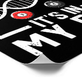 Billardplayer in meiner DNA Funny Pool Billiard Poster (Ecke)