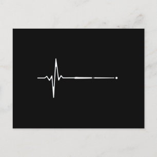 Billardqueue Herzschlag Postkarte
