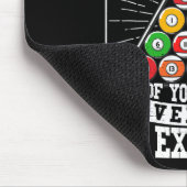 Billards Expertise 8 Ball Men Women. Funny Pool B Mousepad (Ecke)