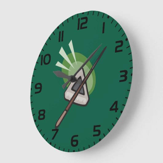 Billards Große Wanduhr (Winkel)