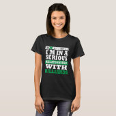 Billards meine ernste Beziehung Funny T-Shirt (Vorne ganz)