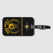 Billards mit Leidenschaft für den Wettbewerb genie Gepäckanhänger (Vorderseite (Horizontal))