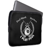 Billards mit Leidenschaft für den Wettbewerb genie Laptopschutzhülle (Vorne Rechts)