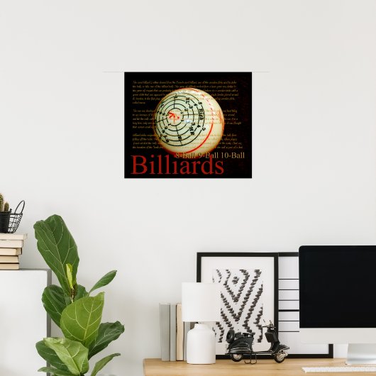 Billards Poster (Heimbüro)