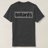 Billards Schwarz und Weiß T-Shirt (Design vorne)