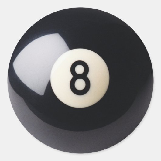 Billards Snooker 8-Ball Stickers (Vorderseite)