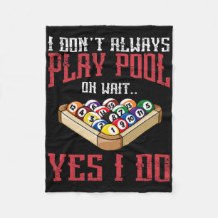 Billards Snooker Pool Game Player Sportwettkampf Fleecedecke