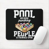 Billards Snooker Pool Game Player Sportwettkampf Mousepad (Mit Mouse)