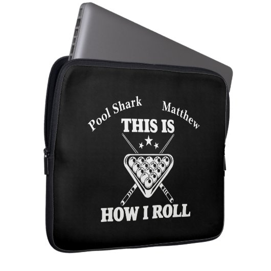 Billards Sprichwort - Billardspass Laptopschutzhülle (Vorne Rechts)