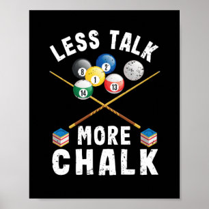 Billardspieler Billard 8-Ball Billard Poster