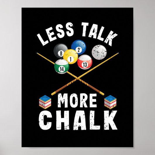 Billardspieler Billard 8-Ball Billard Poster (Vorne)