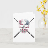 Billardspieler Karte (Gelbe Blume)