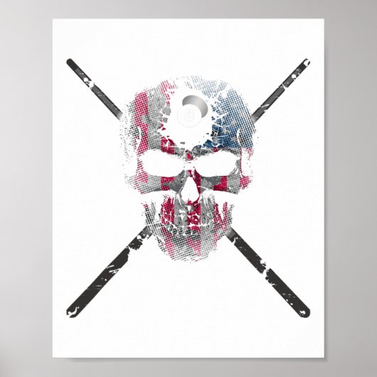 Billardspieler Poster (Vorne)