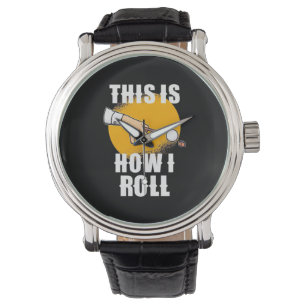 Billardspieler   So rollt Snooker Armbanduhr
