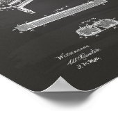 Billardtisch 1887 Patentart - Halbpension Poster (Ecke)