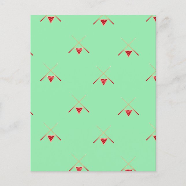 Billardtisch auf Grün (Vorderseite)