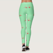 Billardtisch auf Grün Leggings (Rückseite)
