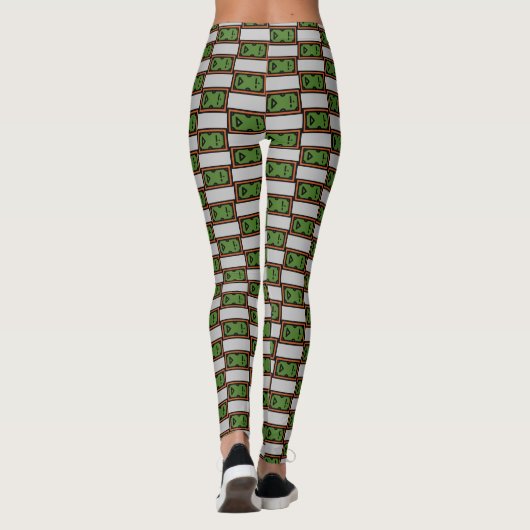 Billardtisch Leggings (Rückseite)
