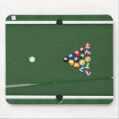 Billardtisch mit Balls Mousepad (Vorne)