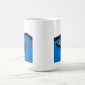 Billardtisch mit Swimmingpools auf Blue Felt: Kaffeetasse (Mittel)