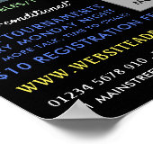 Billardtisch, Pool, Snooker Club Werbung Poster (Ecke)