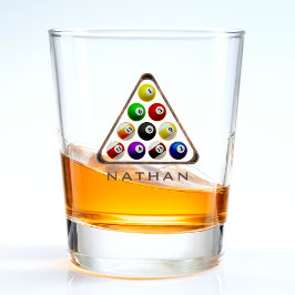 Billardtisch Schnapsglas