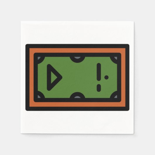 Billardtisch Serviette (Vorderseite)