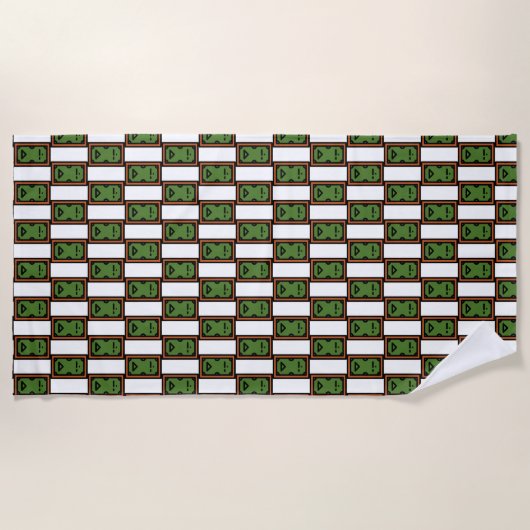 Billardtisch Strandtuch (Vorderseite)