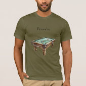 Billardtisch T-Shirt (Vorderseite)