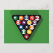 Billardtische mit Billardtischen aus grünem Gürtel Postkarte (Vorderseite)