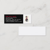 BILLARDTISCHE U. BILLARD - VISITENKARTE-SCHABLONE MINI VISITENKARTE (Vorne/Hinten)